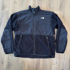 The North Face Mens XL Denali Polartec Fleece Jacket Y2K Black Vented Full-Zip
